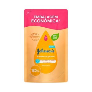 Shampoo em Refil Glicerina Johnson's Baby 180ml