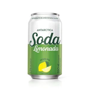 Refrigerante Limonada Sem Açúcar Soda Antárctica Lata 350ml