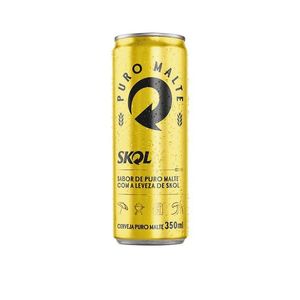Cerveja Puro Malte Sleek Skol Lata 350ml