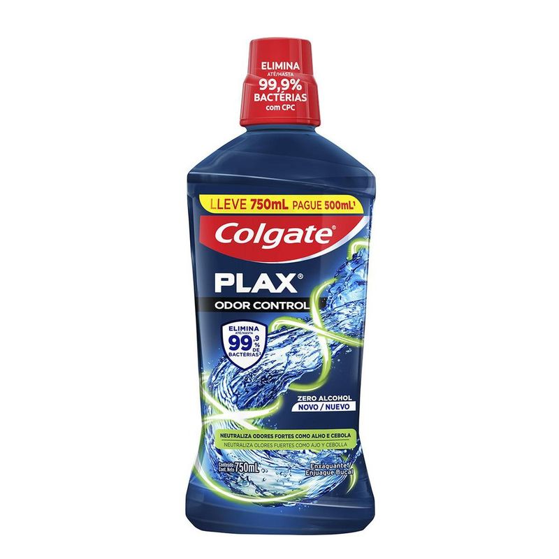 7509546685939-Enxaguante-Bucal-Colgate-Plax-Odor-Control-750ml-Embalagem-Promocional-Leve-Mais-Pague-Menos