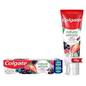Creme Dental Natural Extracts Açaí e Frutas Vermelhas Colgate 140g