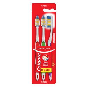 Escova Dental Classic Clean Média Colgate Leve 3 Pague 2