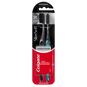 Escova Dental Slim Soft Black Macia Colgate 2 Unidades
