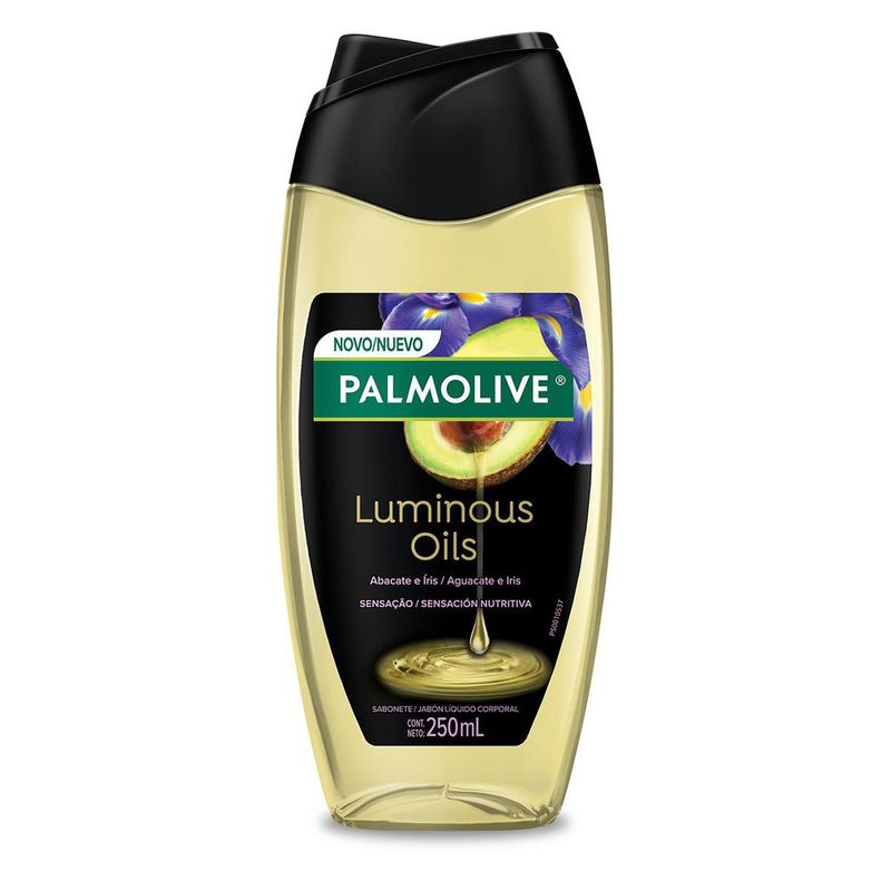 7509546665818-Sabonete-Liquido-para-o-Corpo-Palmolive-Luminous-Oils-Sensacao-Nutritiva-250ml
