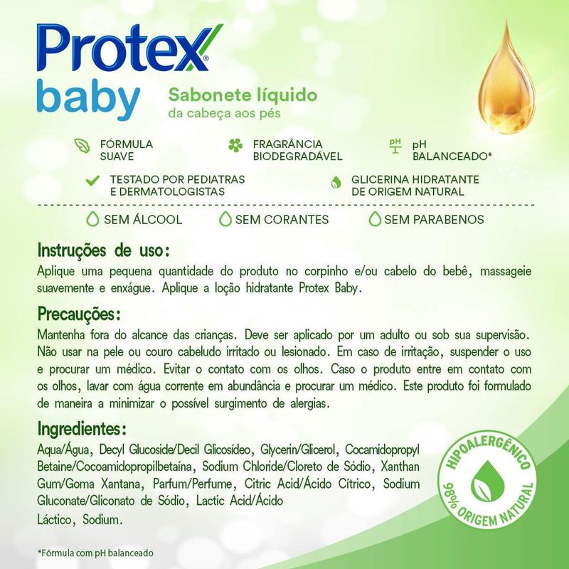 7509546673196-Sabonete-Liquido-para-Bebe-Protex-Baby-Glicerina-Natural-400ml--1-