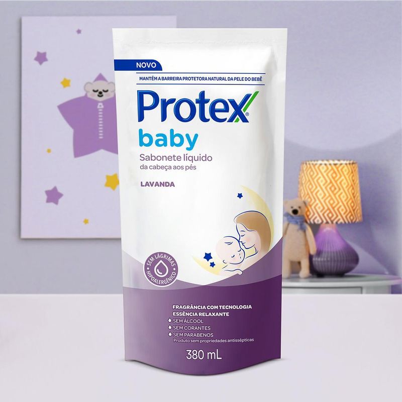7509546687841-Sabonete-Liquido-para-bebes-Protex-Baby-Lavanda-380ml-Refil--2-