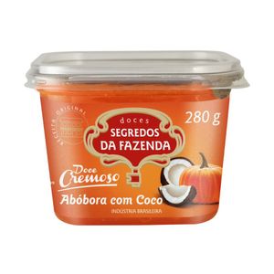 Doce Cremoso de Abóbora com Coco Segredos da Fazenda 280g