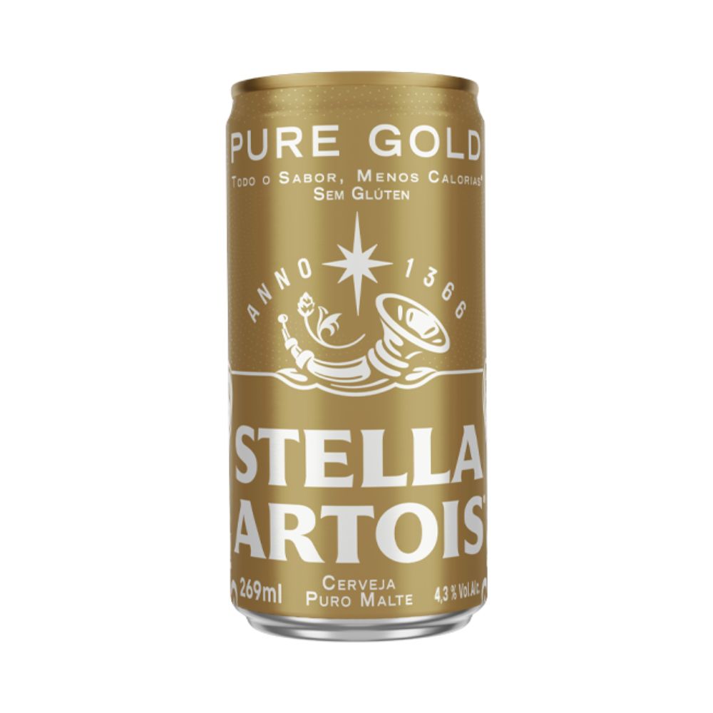 Cerveja Pure Gold Stella Artois Lata 269ml |Mambo Supermercado São ...