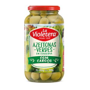 Azeitonas Verdes com Caroço La Violetera 500g