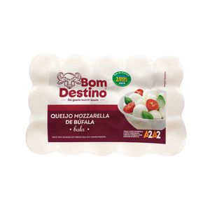 Queijo Mussarela de Búfala em Bolinha Bom Destino Kg