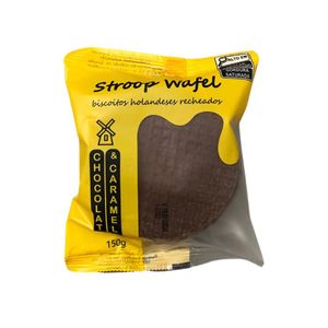 Biscoito Holandês Recheado com Chocolate e Caramelo Stroop Wafel Janse 155g