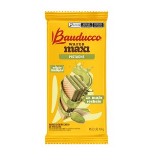 Biscoito Wafer Maxi de Pistache Bauducco 104g