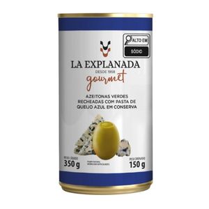 Azeitonas Verdes Recheadas com Pasta de Queijo Azul La Explanada 150g