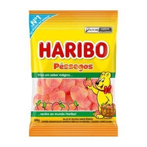 Bala de Gelatina Pêssegos Haribo 80g