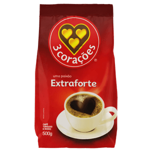 Café Torrado e Moído Extra Forte 3 Corações 500g
