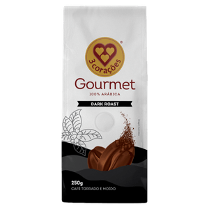 Café Torrado e Moído Gourmet Dark Roast 3 Corações 250g