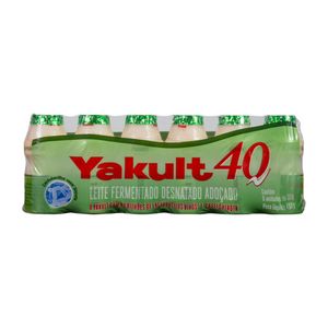Leite Fermentado Yakult 40 80g com 6 unidades