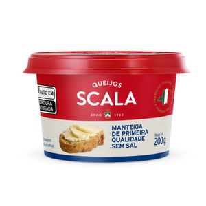 Manteiga sem Sal Scala Pote 200g