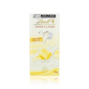 Chocolate em Barra Branco Swiss Classic Lindt 100g