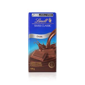 Chocolate em Barra Dark Swiss Classic Lindt 100g