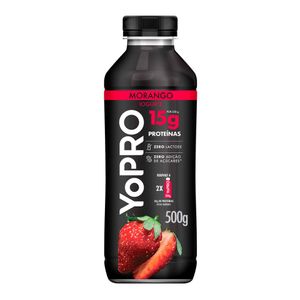 Iogurte YoPro Líquido 15g de Proteínas Morango Danone 500g