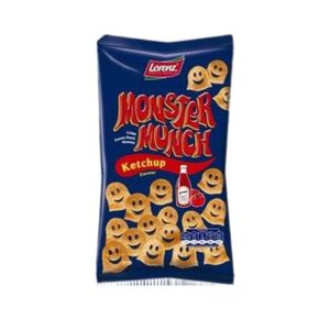 Salgadinho Alemão de Ketchup Monster Munch Lorenz 75g