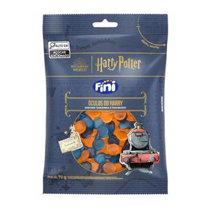Balas de Gelatina Óculos do Harry Potter Tangerina e Framboesa Fini 70g