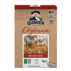 Aveia em Flocos Normais Orgânica Quaker 170g