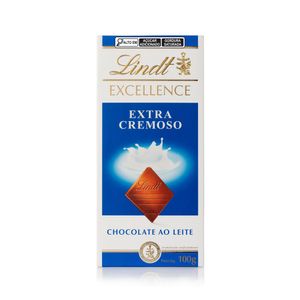 Chocolate em Barra Extra Cremoso ao Leite Excellence Lindt 100g