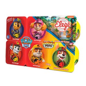 Iogurte de Morango e Salada de Frutas Patrulha Canina Elegê 510g