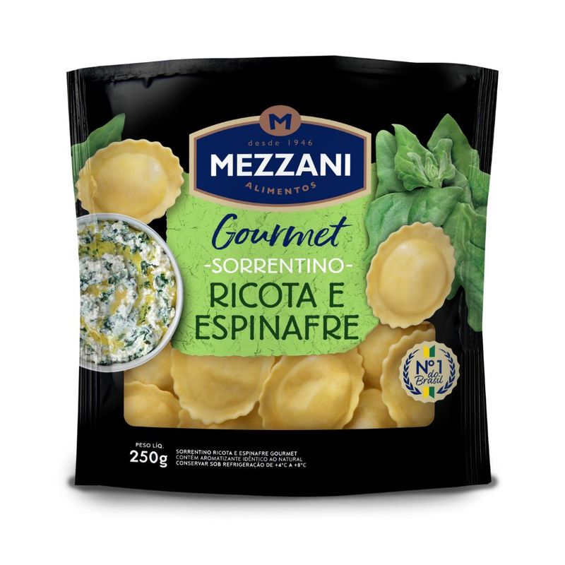 280616-Sorrentino-Gourmet-Ricota-e-Espinafre-Mezzani-250g