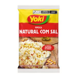 Milho de Pipoca para Micro-Ondas Natural com Sal Yoki 50g