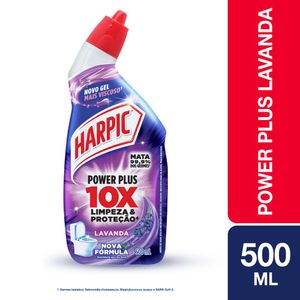 Desinfetante Sanitário Líquido Power Plus Lavanda Harpic 500ml
