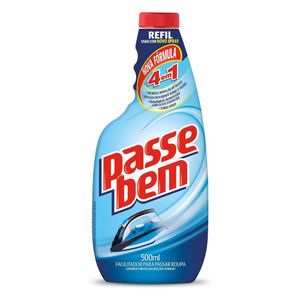 Facilitador de Passar Roupas Passe Bem 4 em 1 Refil 500ml