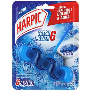 Bloco Sanitário Harpic Fresh Power 6 Frescor do Caribe