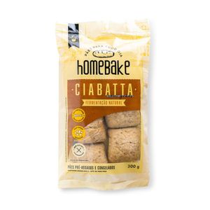 Mini Ciabatta Multigrãos Homebake 300g