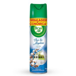 Aromatizador Aerossol Flor de Algodão  Bom Ar 360ml Embalagem Econômica