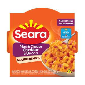 Mac & Cheese Cheddar e Bacon Seara 300g