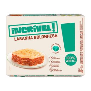 Lasanha Bolonhesa 100% Vegetal Incrível!  350g