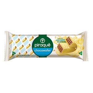 Wafer Recheado Chocolate Cobertura Chocolate Branco Chocowafer Piraquê 100,8g
