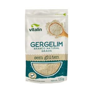 Gergelim Branco Integral Sem Glúten Vitalin 120g