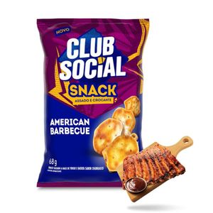 Snack Sabor Barbecue Club Social 68g