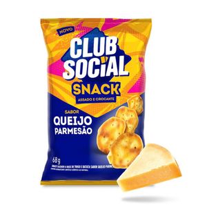 Snack Sabor Queijo Parmesão Club Social 68g