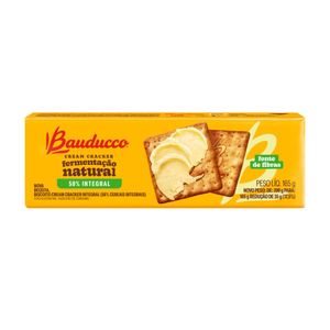 Biscoito Integral Cream Cracker Bauducco 165g