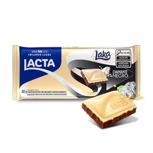 Chocolate Branco e ao Leite Diamante Negro Laka 80g