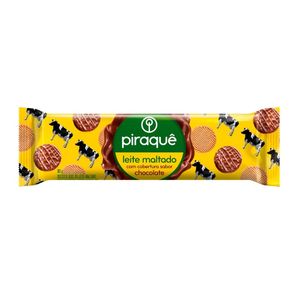 Biscoito Leite Maltado Cobertura Chocolate Piraquê 80g