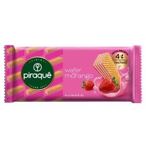 Biscoito Wafer Recheio Morango Piraquê 100g