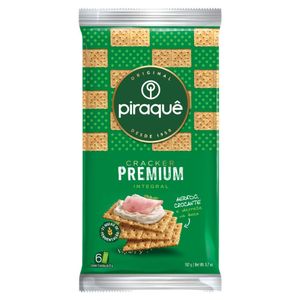 Biscoito Integral Cracker Premium Piraquê 162g com 6 Unidades