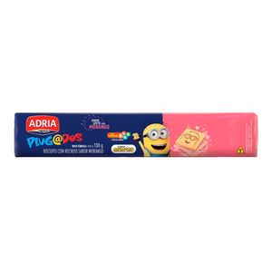 Biscoito Leite Recheio Morango Meu Malvado Favorito Adria Plugados 130g