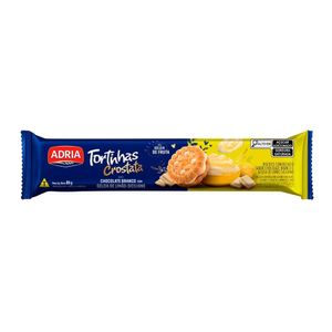 Biscoito Recheio Chocolate Branco com Geleia de Limão Siciliano Adria Tortinhas Crostata 80g